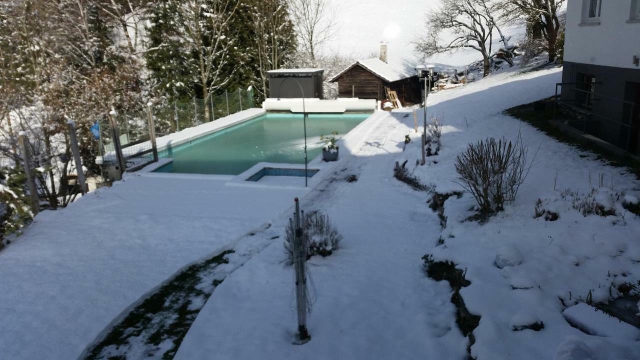 Traumhafte Ferienwohnung Mit Pool Steinen  Dış mekan fotoğraf